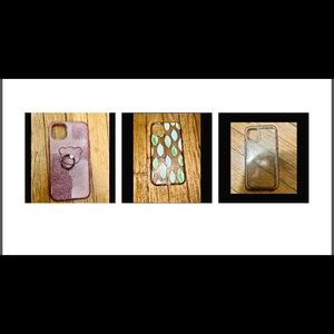 Set of six iPhone 11 cases - some brand name. Most never used.